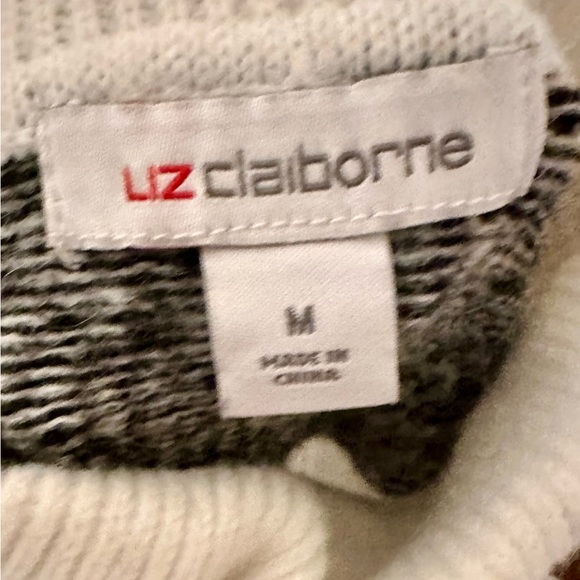 Liz Claiborne Womens Turtleneck Long Sleeve Striped Pullover Sweater - Picture 6 of 7